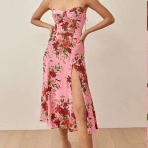 Reformation Juliette Dress in Pink Floral; Size 6